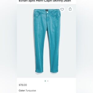 Just Black Turquoise Skinny Jeans
